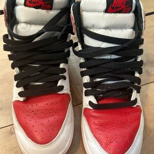 Nike Kids Black, Red, and White Sneakers